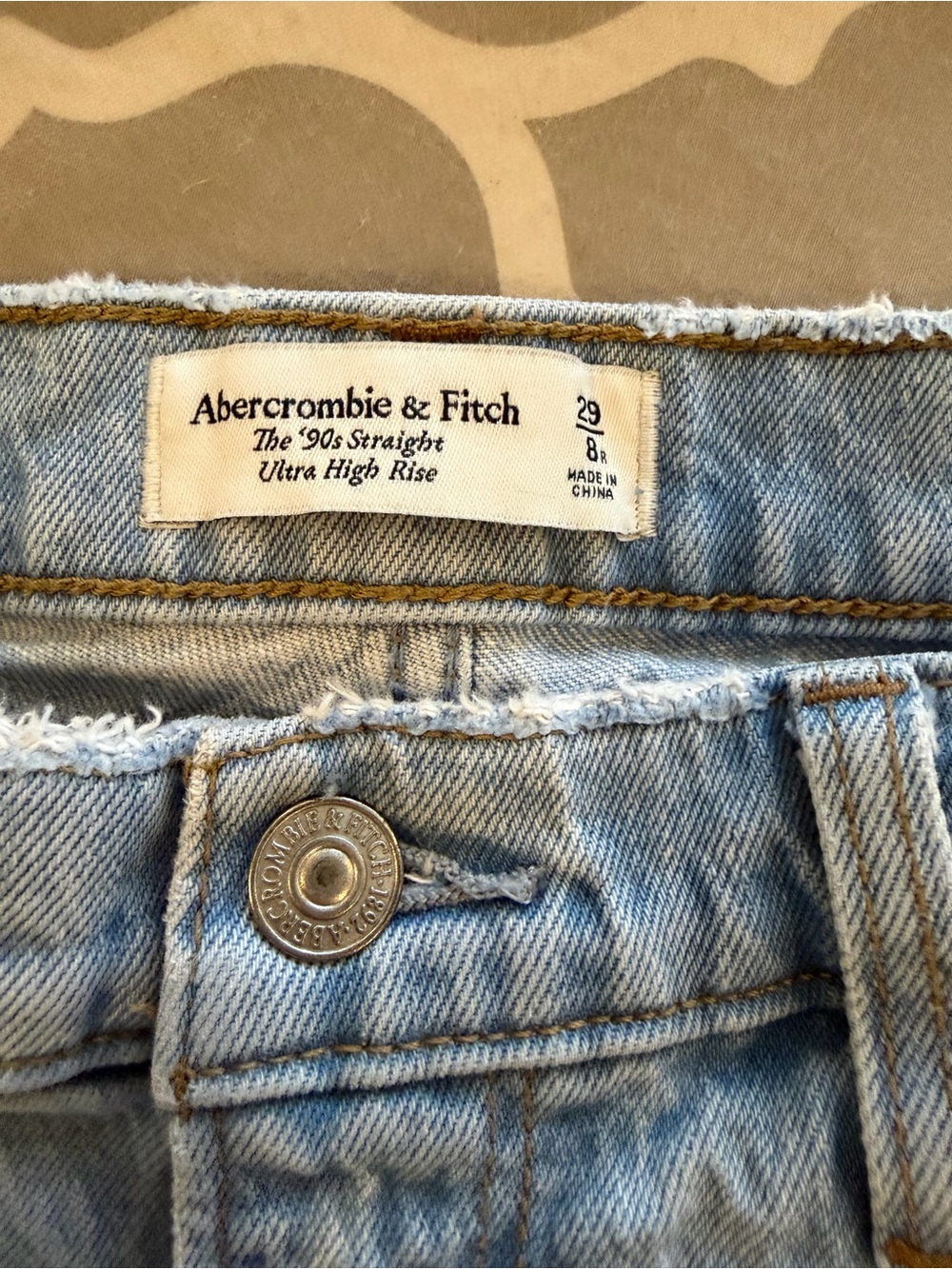 Abercrombie & Fitch Light Blue Straight Jeans